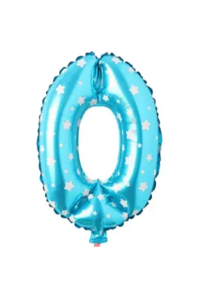 16 INC Mavi Yıldızlı Balon0