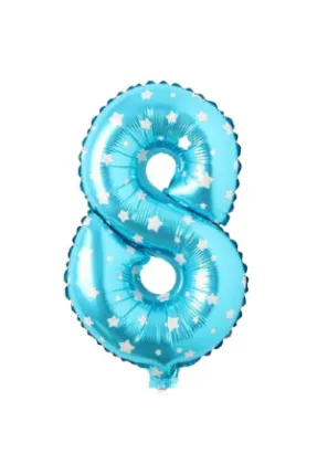 16 INC Mavi Yıldızlı Balon8