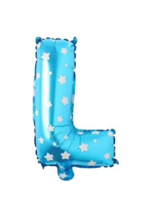 16 INC Mavi Yıldızlı Balon L