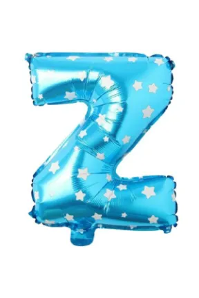 16 INC Mavi Yıldızlı Balon Z