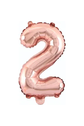 2- RAKAM 34 İNC ROSEGOLD RENK BALON 76 CM