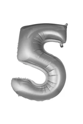 5- RAKAM 34 İNC GÜMÜŞ RENK BALON 76 CM