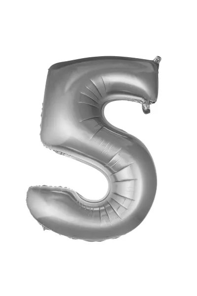 5- RAKAM 34 İNC GÜMÜŞ RENK BALON 76 CM