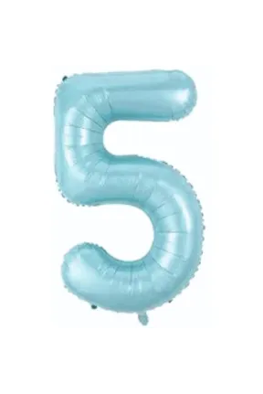 5- RAKAM 34 İNC MAVİ RENK BALON 76 CM 5- RAKAM 34 İNC MAVİ RENK BALON 76 CM