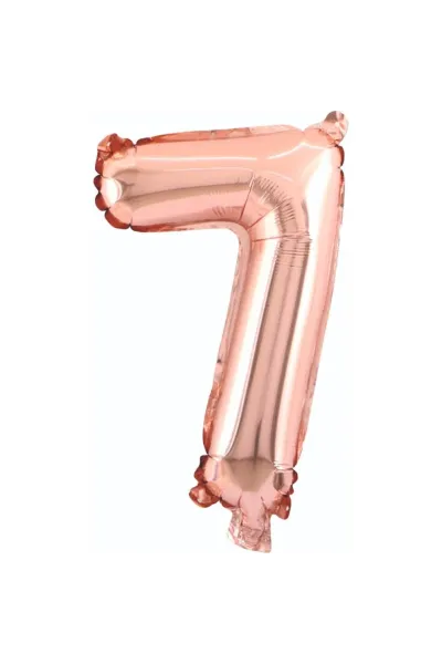 7- RAKAM 34 İNC ROSEGOLD RENK BALON 76 CM