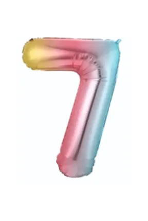 7- RAKAM 34 İNC GÖKKUŞAĞI RENK BALON 76 CM 7- RAKAM 34 İNC GÖKKUŞAĞI RENK BALON 76 CM