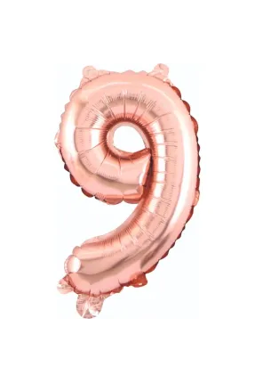 9- RAKAM 34 İNC ROSEGOLD RENK BALON 76 CM