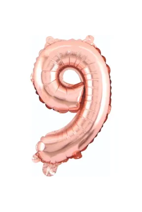 9- RAKAM 34 İNC ROSEGOLD RENK BALON 76 CM