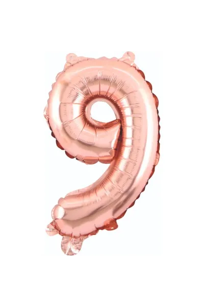 9- RAKAM 34 İNC ROSEGOLD RENK BALON 76 CM