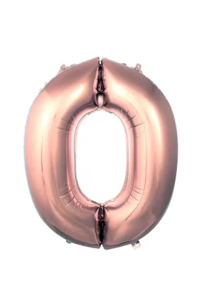 0- RAKAM 40 İNC ROSEGOLD RENK BALON 100 CM