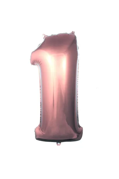 1- RAKAM 40 İNC ROSEGOLD RENK BALON 100 CM