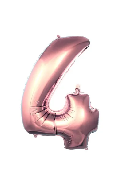 4- RAKAM 40 İNC ROSEGOLD RENK BALON 100 CM