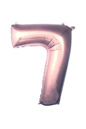 7- RAKAM 40 İNC ROSEGOLD RENK BALON 100 CM