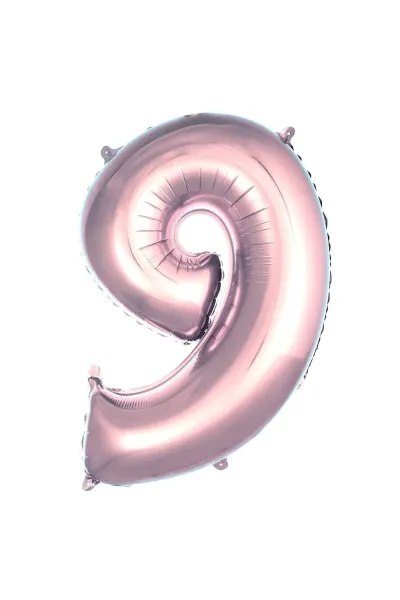 9- RAKAM 40 İNC ROSEGOLD RENK BALON 100 CM