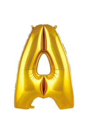 A- HARF 40 İNC GOLD RENK BALON 100 CM
