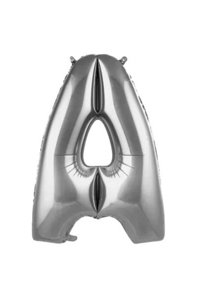 A- HARF 40 İNC GÜMÜŞ RENK BALON 100 CM