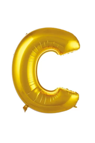 C- HARF 40 İNC GOLD RENK BALON 100 CM