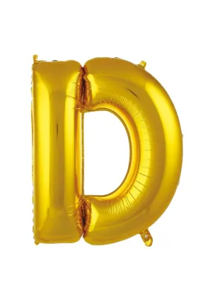 D- HARF 40 İNC GOLD RENK BALON 100 CM