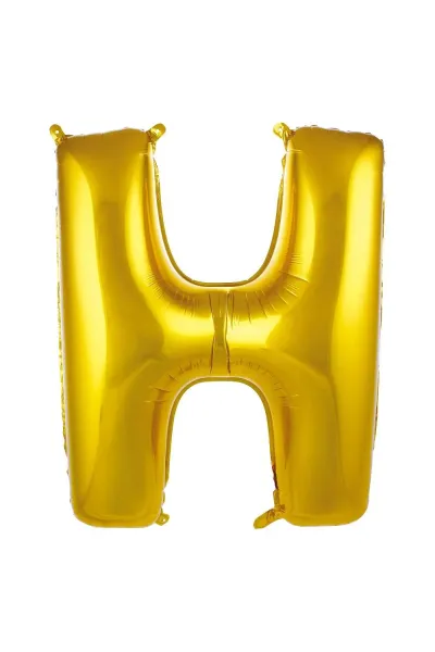 H- HARF 40 İNC GOLD RENK BALON 100 CM