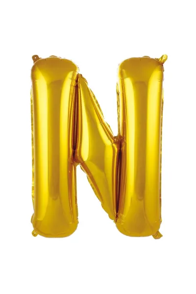 N- HARF 40 İNC GOLD RENK BALON 100 CM