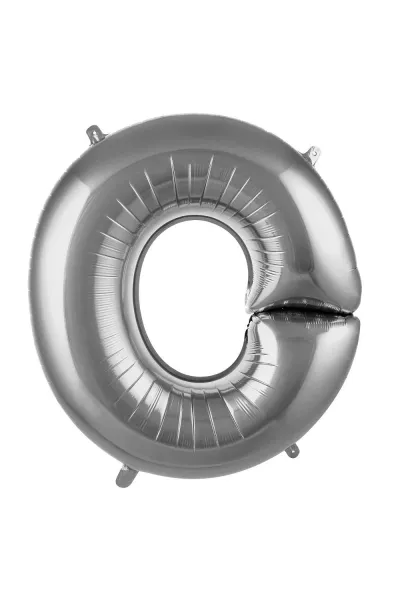 O- HARF 40 İNC GÜMÜŞ RENK BALON 100 CM