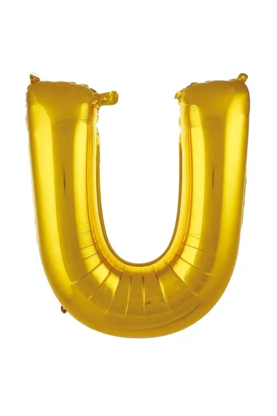 U- HARF 40 İNC GOLD RENK BALON 100 CM