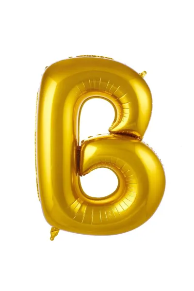 B- HARF 40 İNC GOLD RENK BALON 100 CM