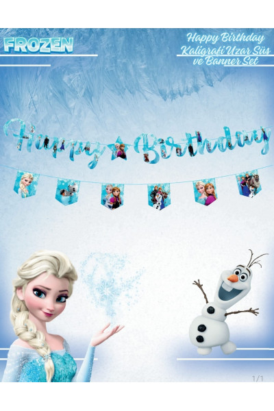 Toptan Retro Kahve Kaligrafi Uzar Süs ve Banner Set