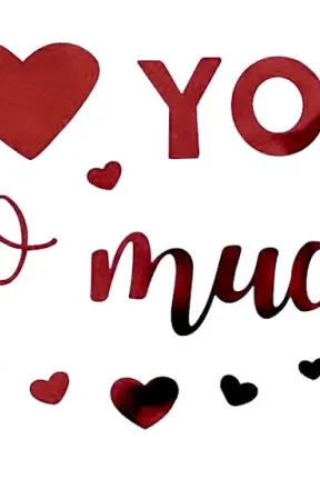 I LOVE YOU KIRMIZI YAPIŞKANLI BALON STİCKER