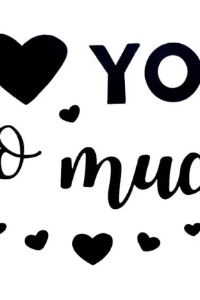 I LOVE YOU SİYAH YAPIŞKANLI BALON STİCKER