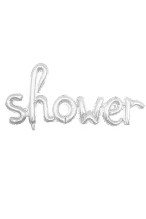 SHOWER GÜMÜŞ FOLYO BALON 47*107,5