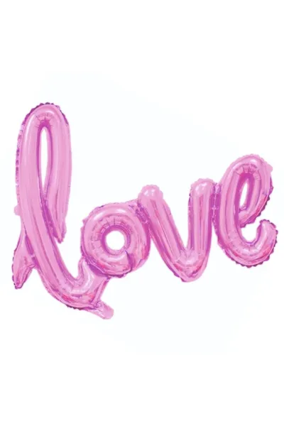 BÜYÜK LOVE PEMBE RENK FOLYO BALON 65*108CM