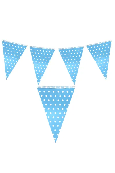 PUANLI MAVİ ÜÇGEN FLAMA