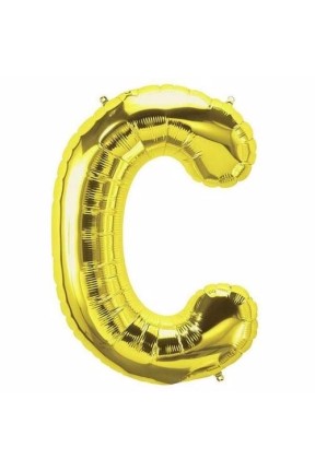 TOPTAN  16 INC FOLYO BALON HARF ALTIN C