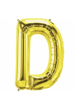 TOPTAN  16 INC FOLYO BALON HARF ALTIN D