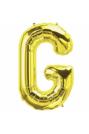 TOPTAN  16 INC FOLYO BALON HARF ALTIN G