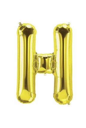 TOPTAN  16 INC FOLYO BALON HARF ALTIN H