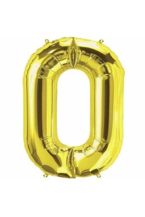 TOPTAN  16 INC FOLYO BALON HARF ALTIN O