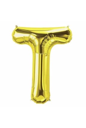 TOPTAN  16 INC FOLYO BALON HARF ALTIN T