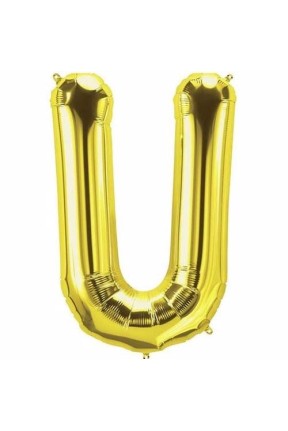 TOPTAN  16 INC FOLYO BALON HARF ALTIN U