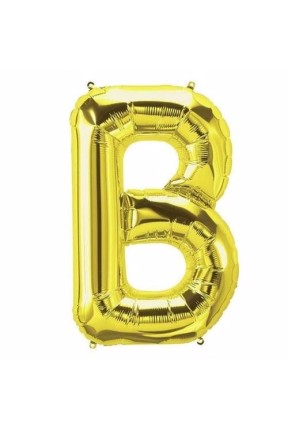 TOPTAN  16 INC FOLYO BALON HARF ALTIN B