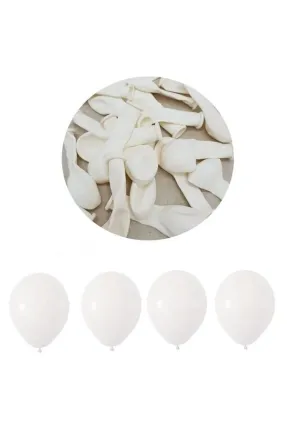 Pastel Mini Beyaz Balon 5 inc 