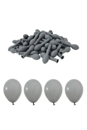 Toptan Pastel Mini Gri Balon 5 inc