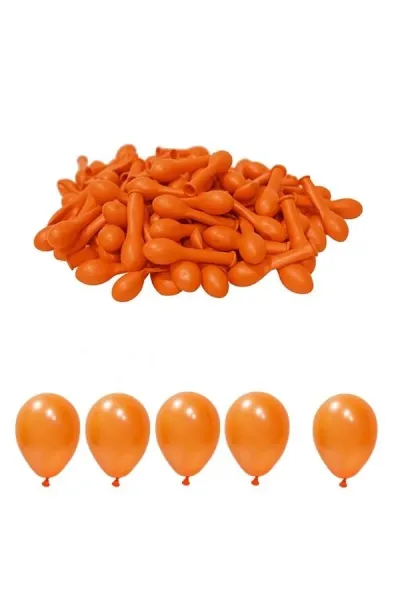 Toptan Mini Metalik Turuncu Balon 5 inc