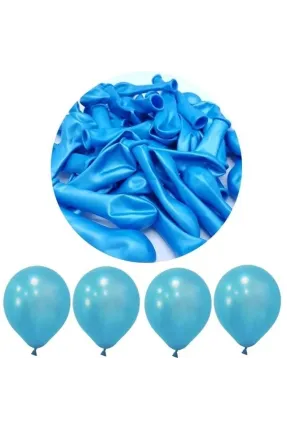 Toptan Metalik Mini Açık Mavi Balon 5 İnc