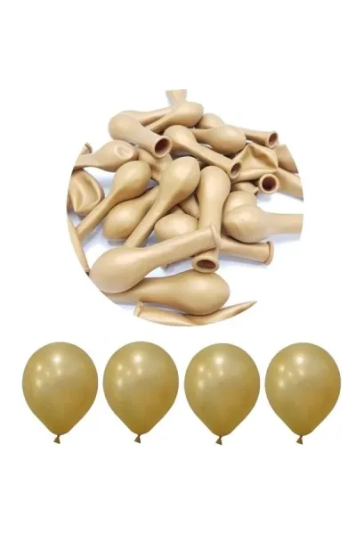 Toptan Metalik Mini Gold Balon 5 İnc