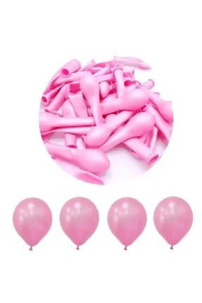 Toptan Metalik Mini Pembe Balon 5 İnc