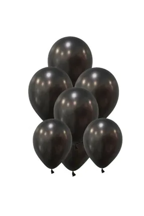Toptan Metalik Siyah Balon  12 inc