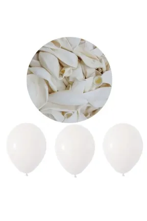 Toptan Pastel Beyaz Balon 12 inc 