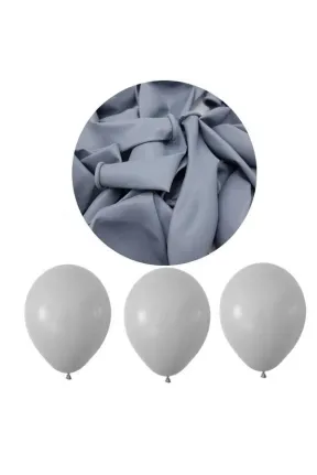 Toptan Pastel Gri Balon 12 inc